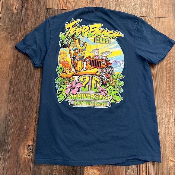 JEEP BEACH 2023 Daytona Beach Florida 20th Anniversary M Shirt - Picture 3 of 6